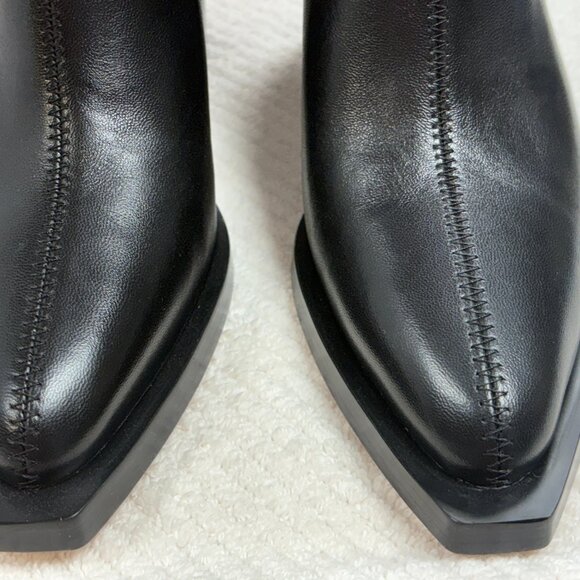 $250-NEW-Coach-Women-CN136-Black leather heel Boots.Sz-6B/8B.Vietnam. - Picture 13 of 15